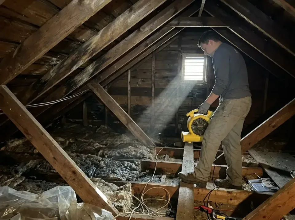 attic-water-damage-drying-proc-007 — frequently asked questions, Emergency Water Extraction & 24/7 Flood Response in Barstow…